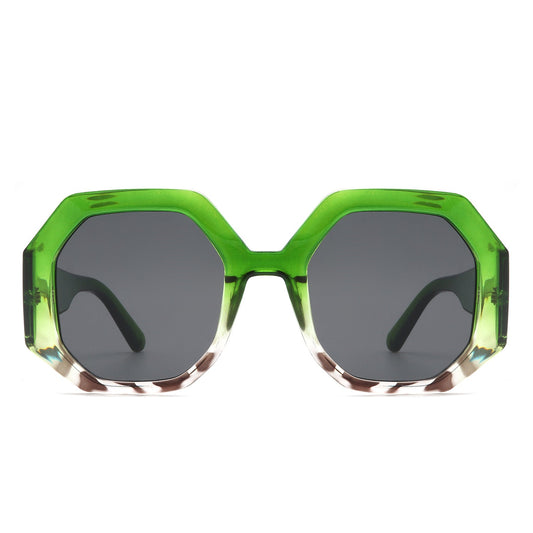 Diamorex - Retro Polygon Round Fashion Women Sunglasses