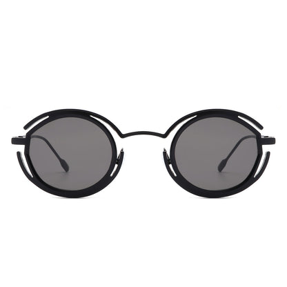 Moonmist - Futuristic Geometric Round Fashion Sunglasses