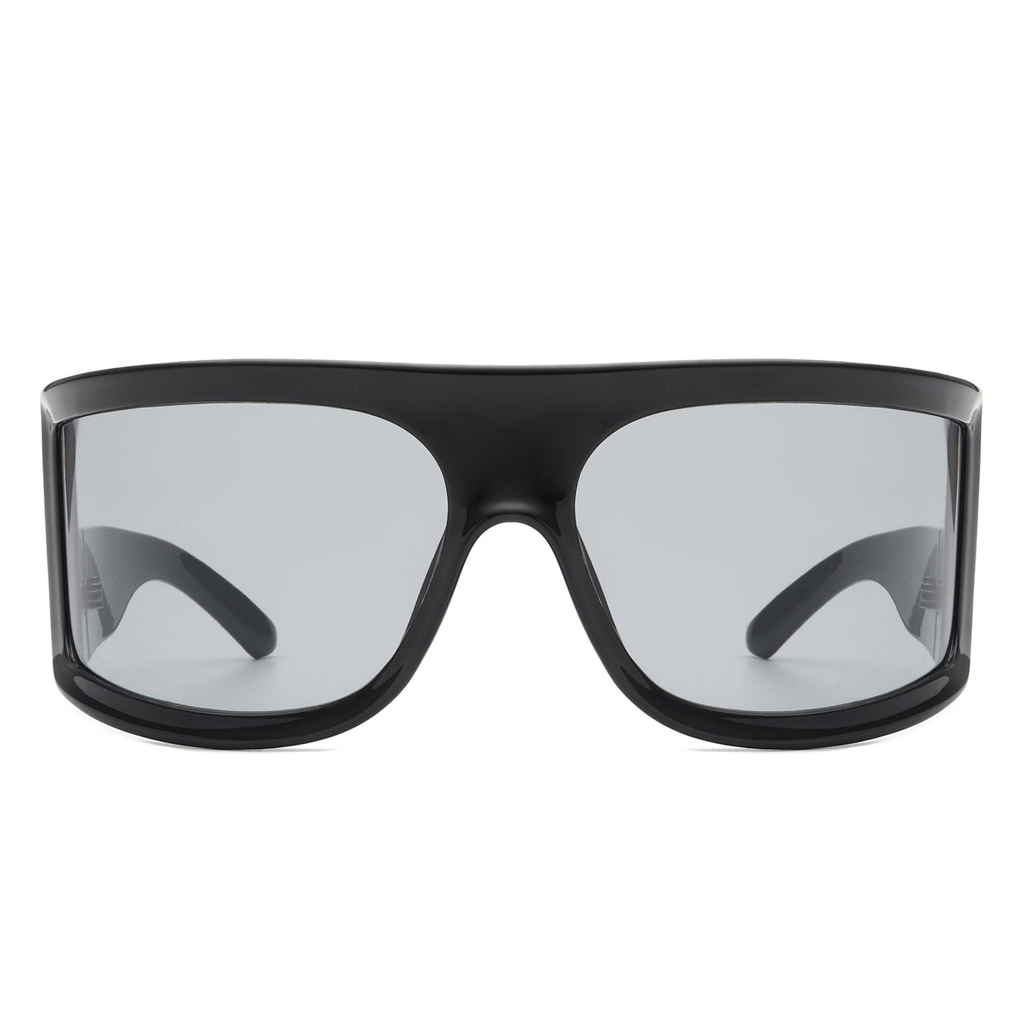 Kaelina - Oversize Irregular Fashion Square Wrap Around Sunglasses