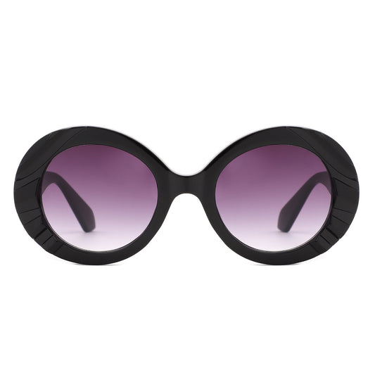 Pixo - Oversized Bold Aviator Retro Round Sunglass