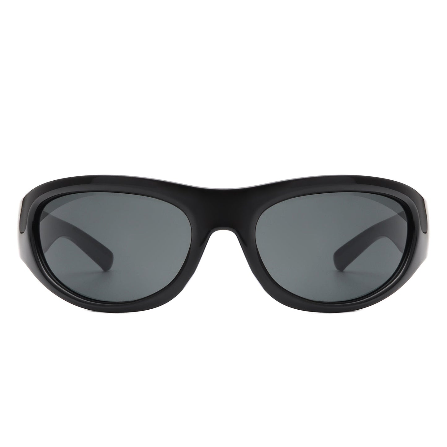 Kaelos - Rectangle Wrap Around Oval Sports Sunglasses