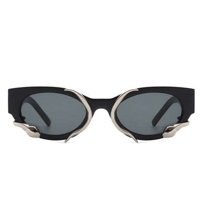 Oclary - Round Fashion Snake Design Cat Eye Women's Sunglasses