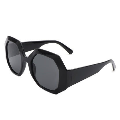 Diamorex - Retro Polygon Round Fashion Women Sunglasses
