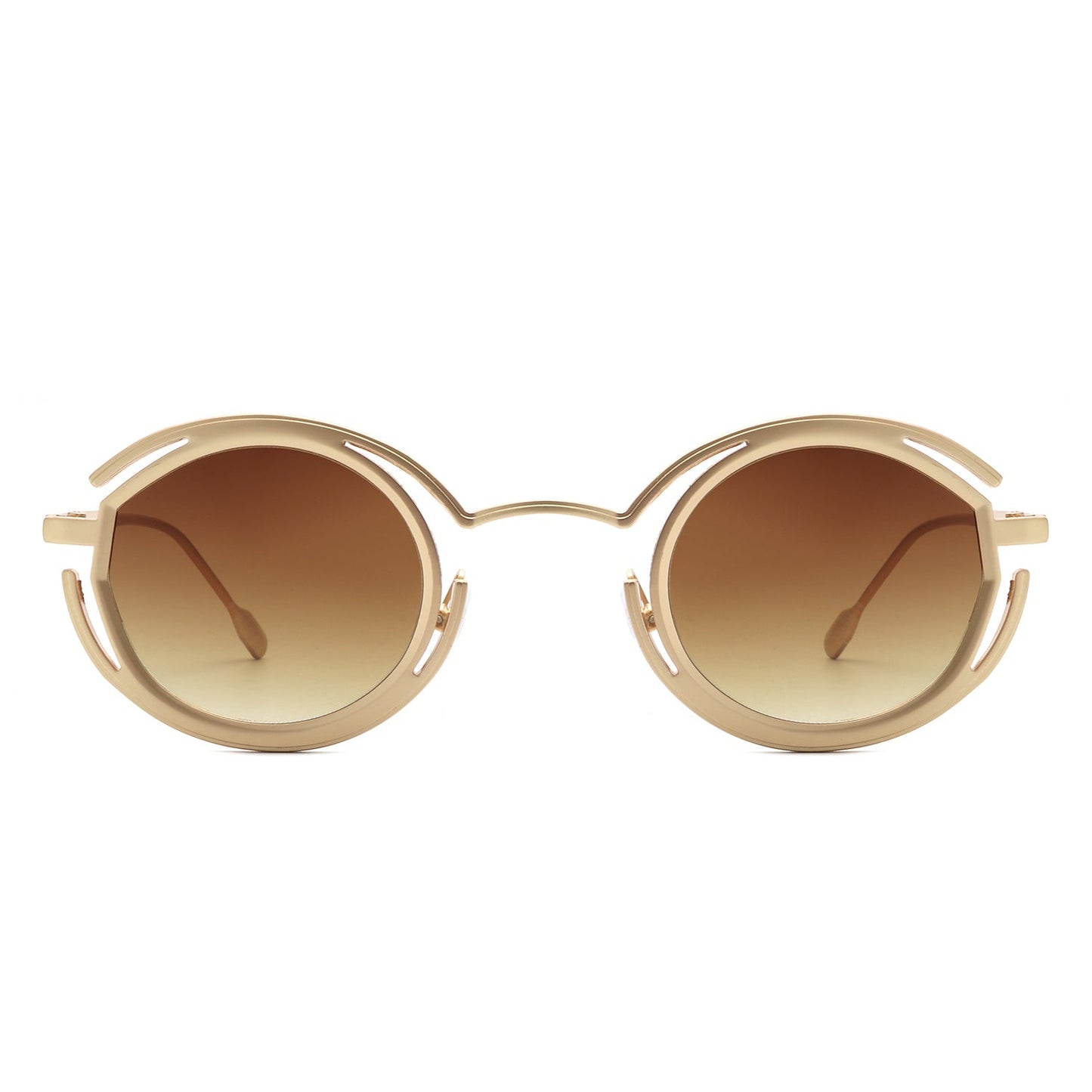 Moonmist - Futuristic Geometric Round Fashion Sunglasses