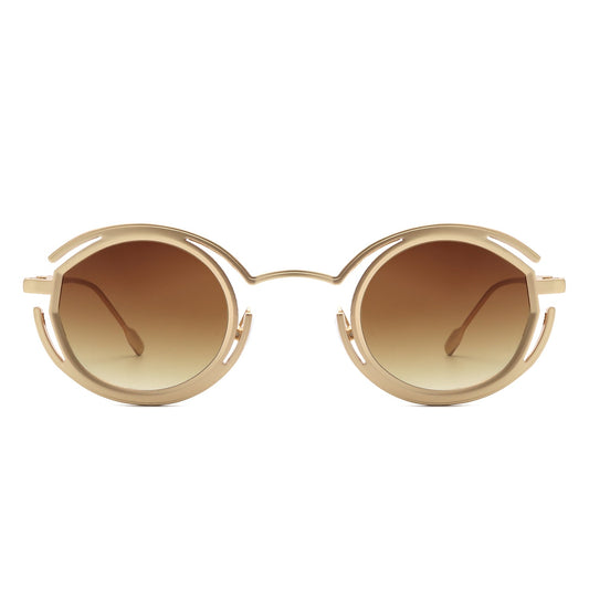 Moonmist - Futuristic Geometric Round Fashion Sunglasses