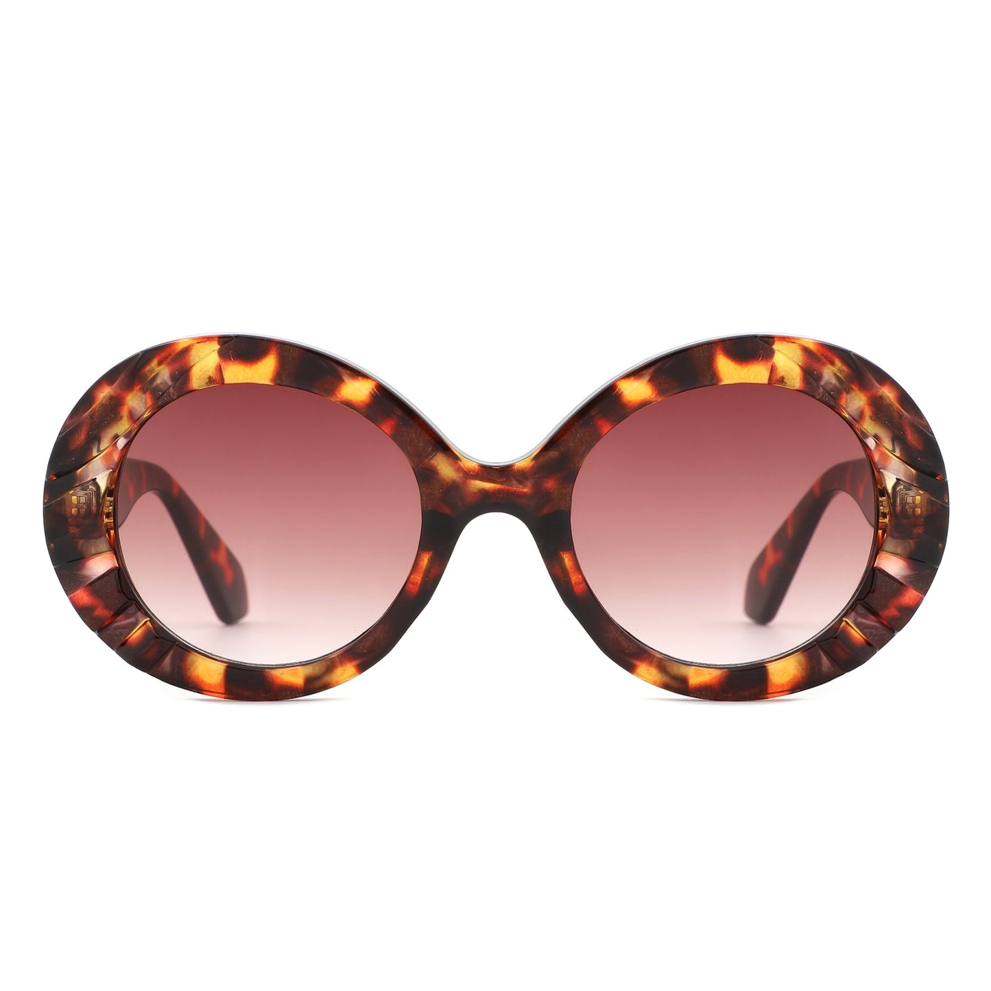 Pixo - Oversized Bold Aviator Retro Round Sunglass