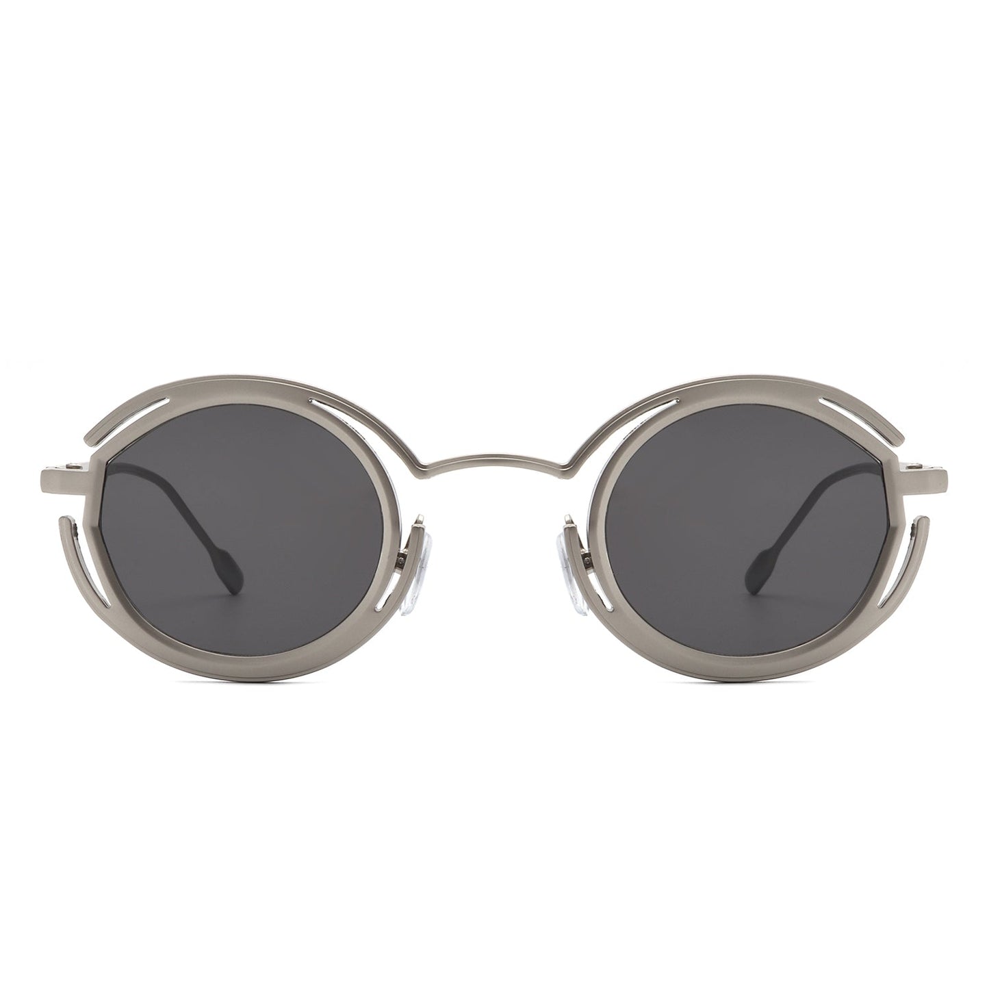 Moonmist - Futuristic Geometric Round Fashion Sunglasses