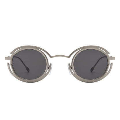 Moonmist - Futuristic Geometric Round Fashion Sunglasses