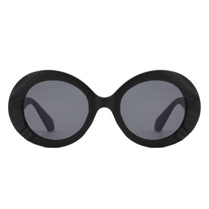 Pixo - Oversized Bold Aviator Retro Round Sunglass