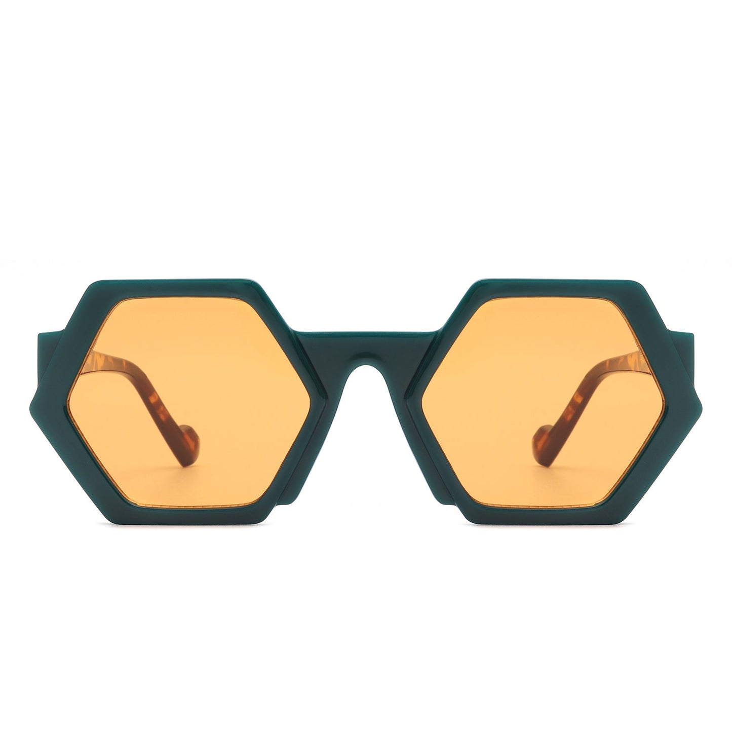 Starpath - Geometric Irregular Tinted Round Fashion Sunglasses