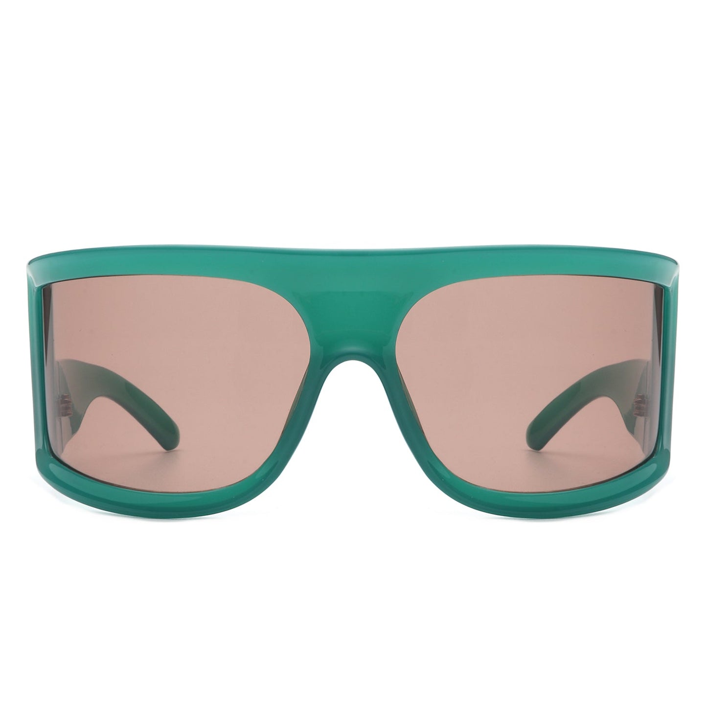 Kaelina - Oversize Irregular Fashion Square Wrap Around Sunglasses