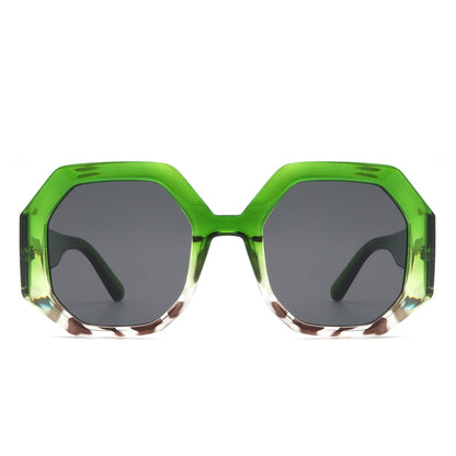 Diamorex - Retro Polygon Round Fashion Women Sunglasses