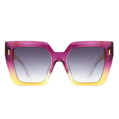 Luma - Chic Flat Top Fashion Women's Square Sunglass