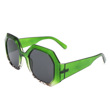 Diamorex - Retro Polygon Round Fashion Women Sunglasses