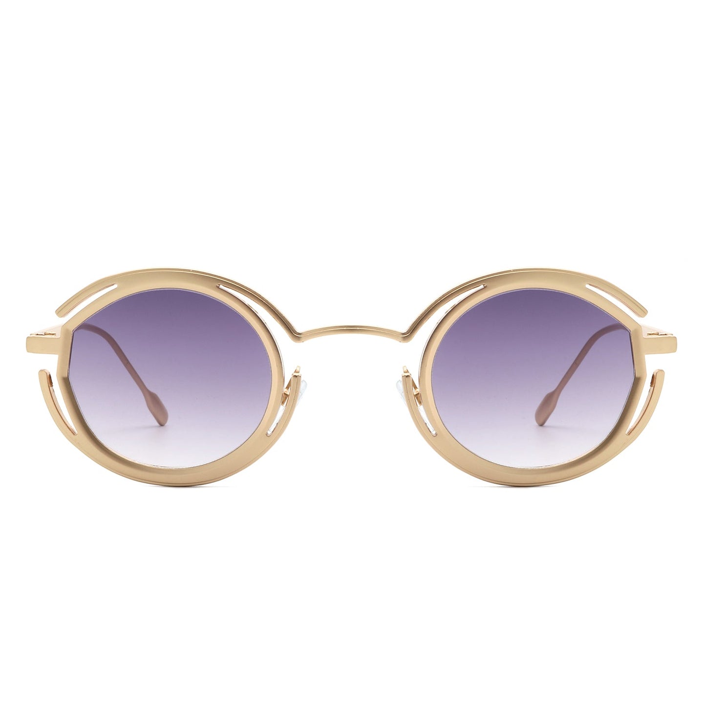 Moonmist - Futuristic Geometric Round Fashion Sunglasses