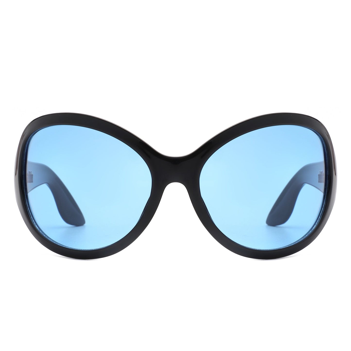 Quinlan - Oversized Round Wraparound Women's Sunglasses