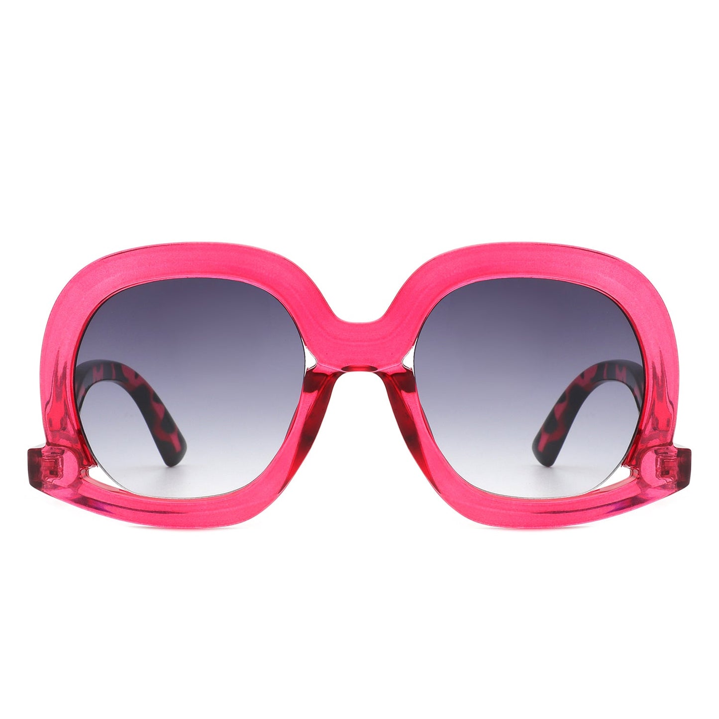 Lumisilk - Oversized Geometric Irregular Round Sunglasses for Women