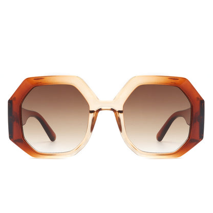Diamorex - Retro Polygon Round Fashion Women Sunglasses