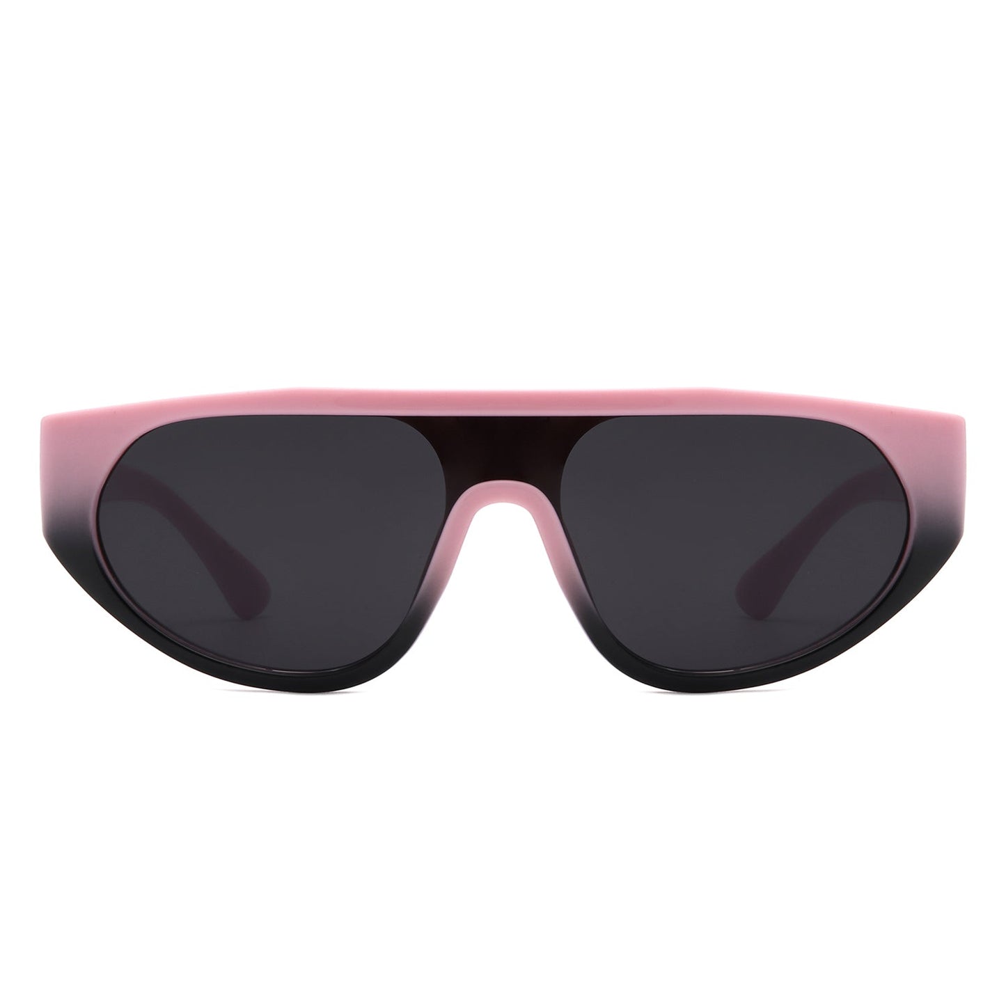 Isolde - Retro Round Flat Top Fashion Sunglasses