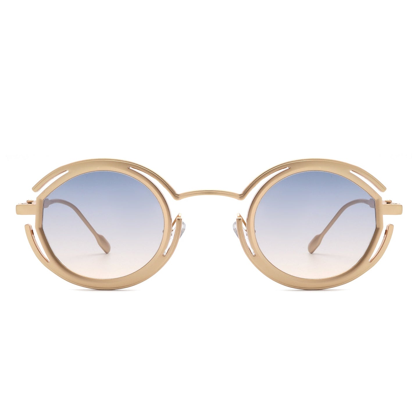 Moonmist - Futuristic Geometric Round Fashion Sunglasses