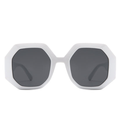 Diamorex - Retro Polygon Round Fashion Women Sunglasses