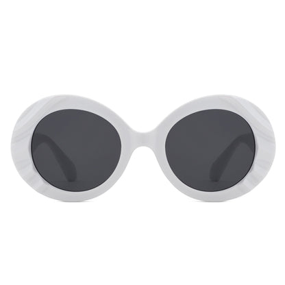 Pixo - Oversized Bold Aviator Retro Round Sunglass