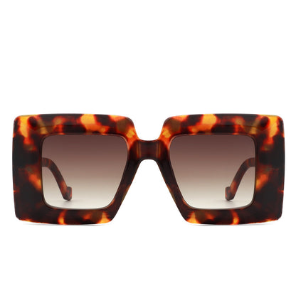 Caelum - Oversized Flat Top Square Women's Sunglasses