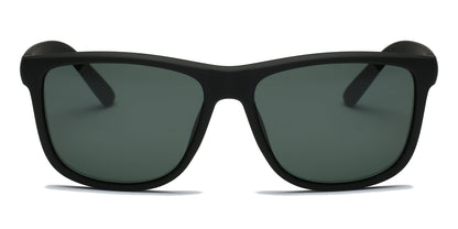 Kyler - Square Retro Flat Top Polarized Sunglasses